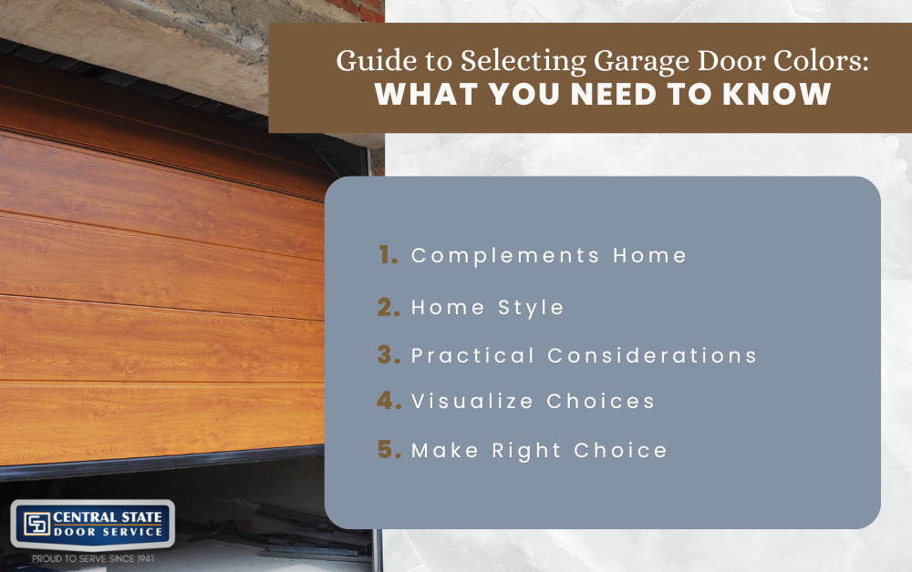 Guide to Selecting Garage Door Colors: What You Need to Know